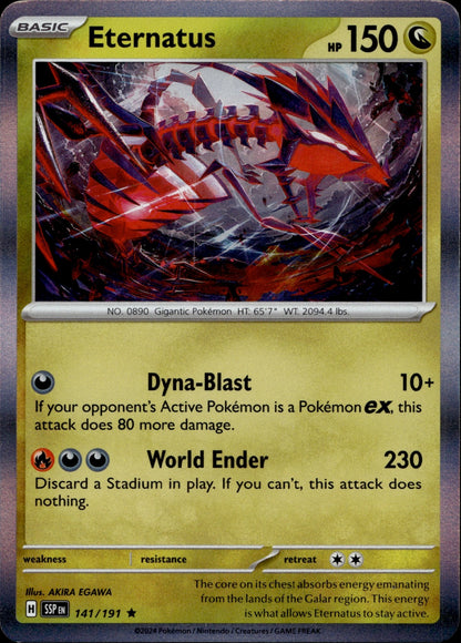 Eternatus Holo Rare SV08: Surging Sparks 141/191 NM