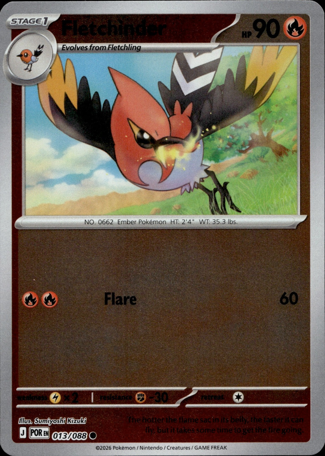 Fletchinder Common ME03: Perfect Order 013/088 NM