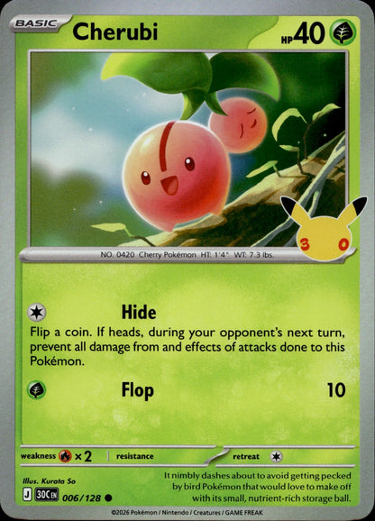 Cherubi Holo Common ME: 30th Celebration 006/128 NM