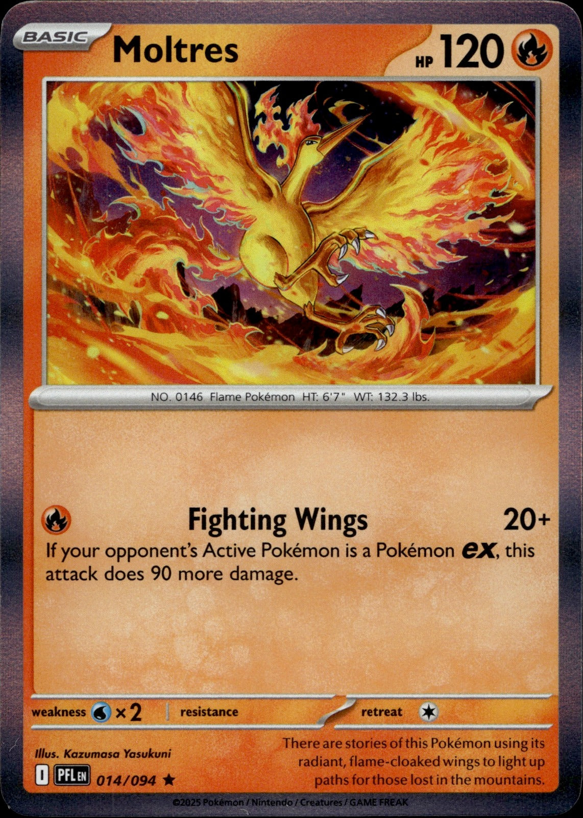 Moltres Holo Rare ME02: Phantasmal Flames 014/094 NM