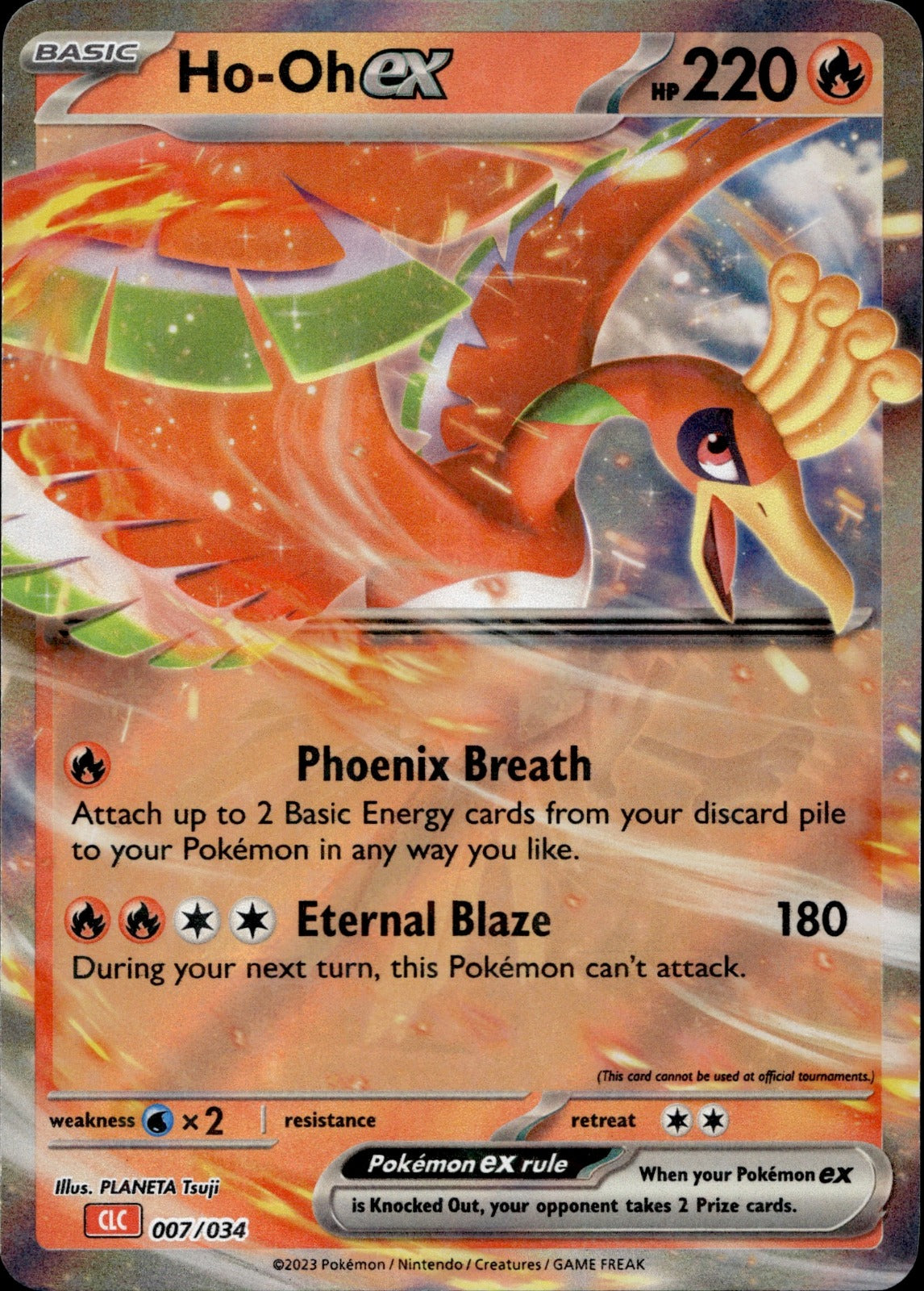 Ho-oh ex Holo Classic Collection Trading Card Game Classic 007/034 NM