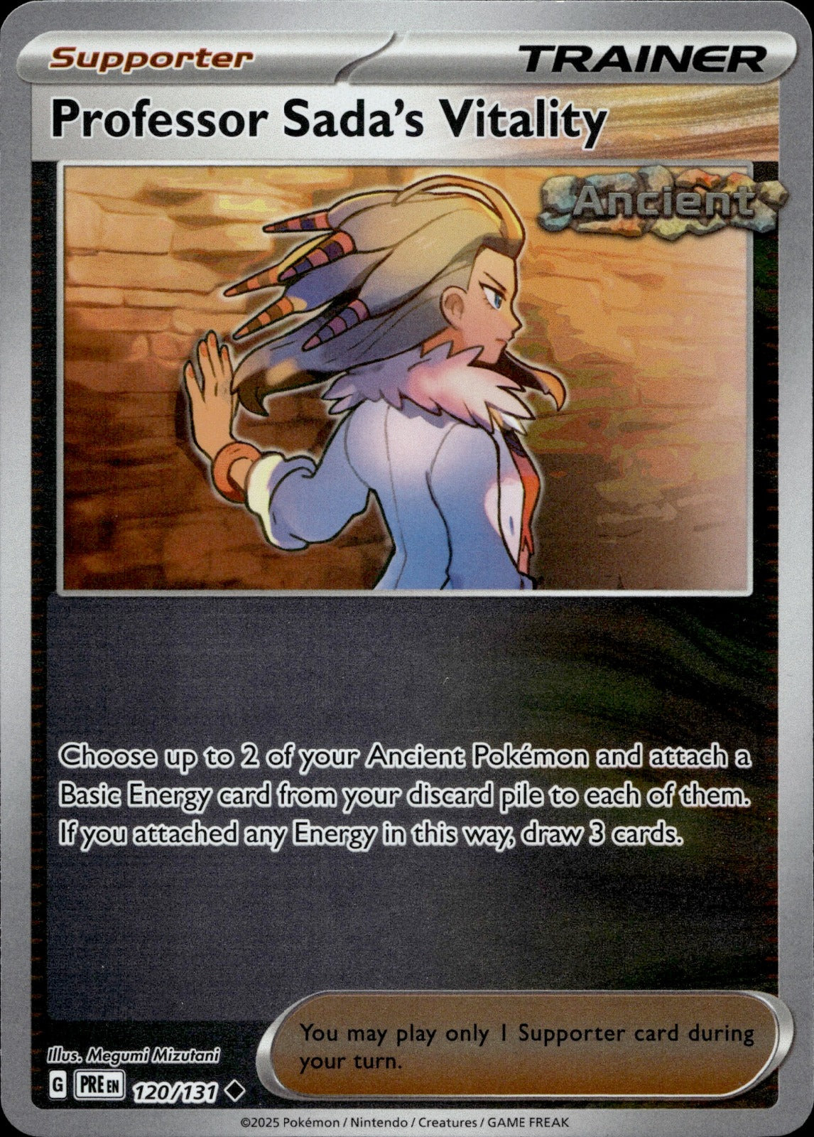 Professor Sada's Vitality Reverse Holo Uncommon SV: Prismatic Evolutions 120/131 NM
