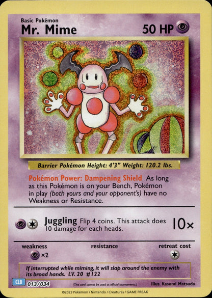 Mr. Mime Holo Classic Collection Trading Card Game Classic 013/034 NM