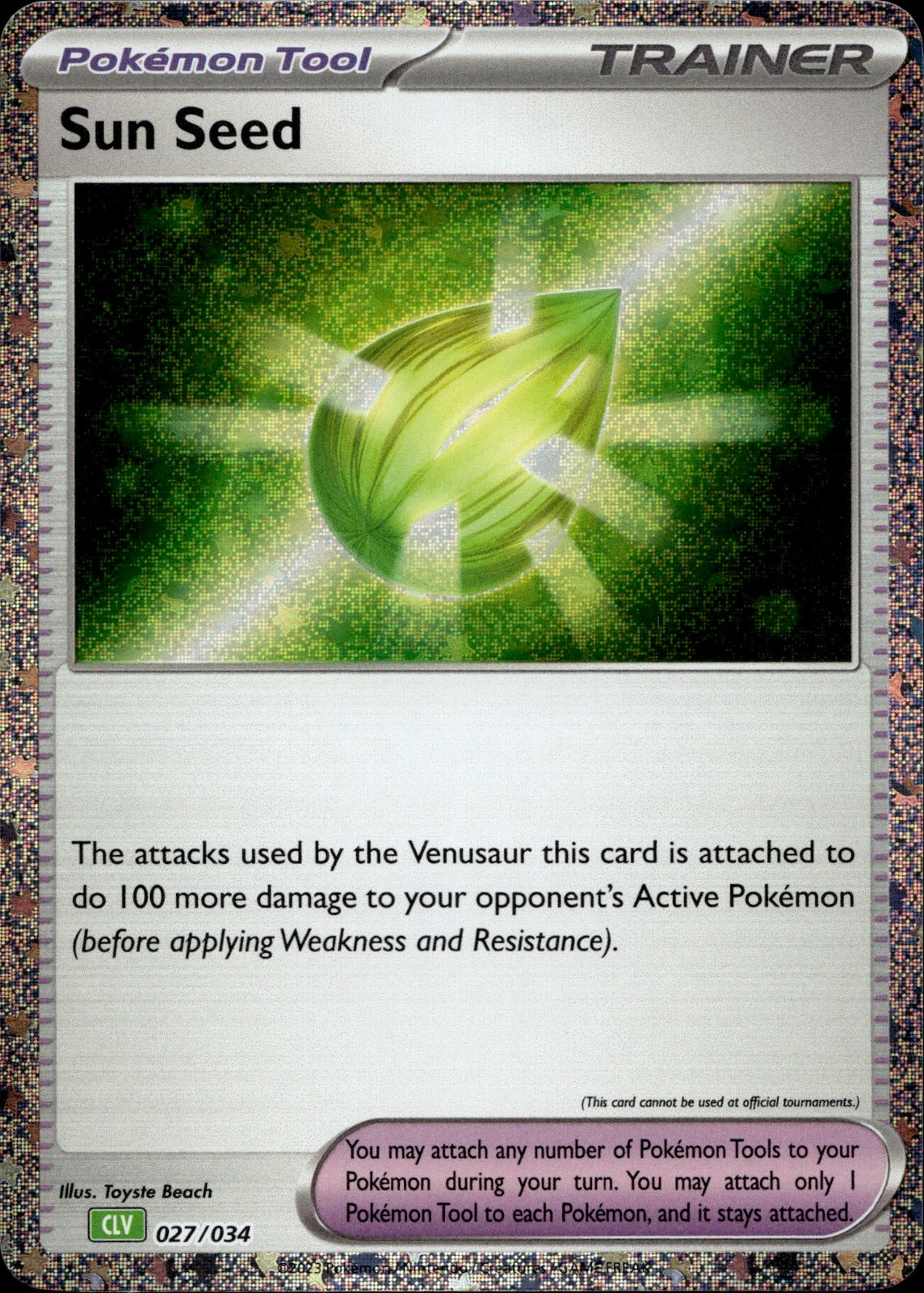 Sun Seed Holo Classic Collection Trading Card Game Classic 027/034 NM