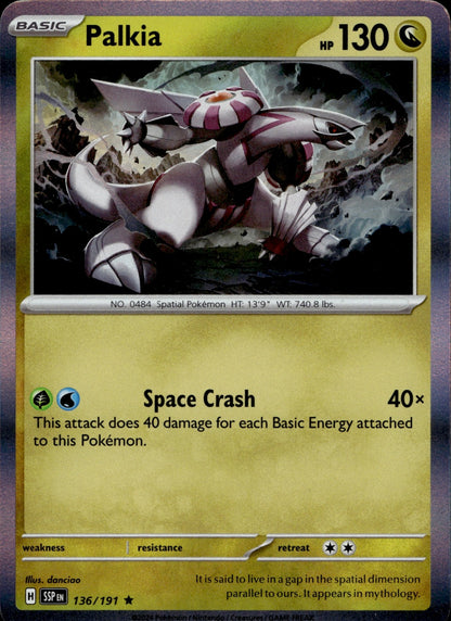 Palkia Holo Rare SV08: Surging Sparks 136/191 NM