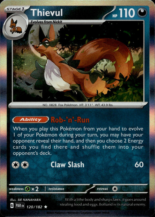 Thievul Holo Rare SV04: Paradox Rift 120/182 NM