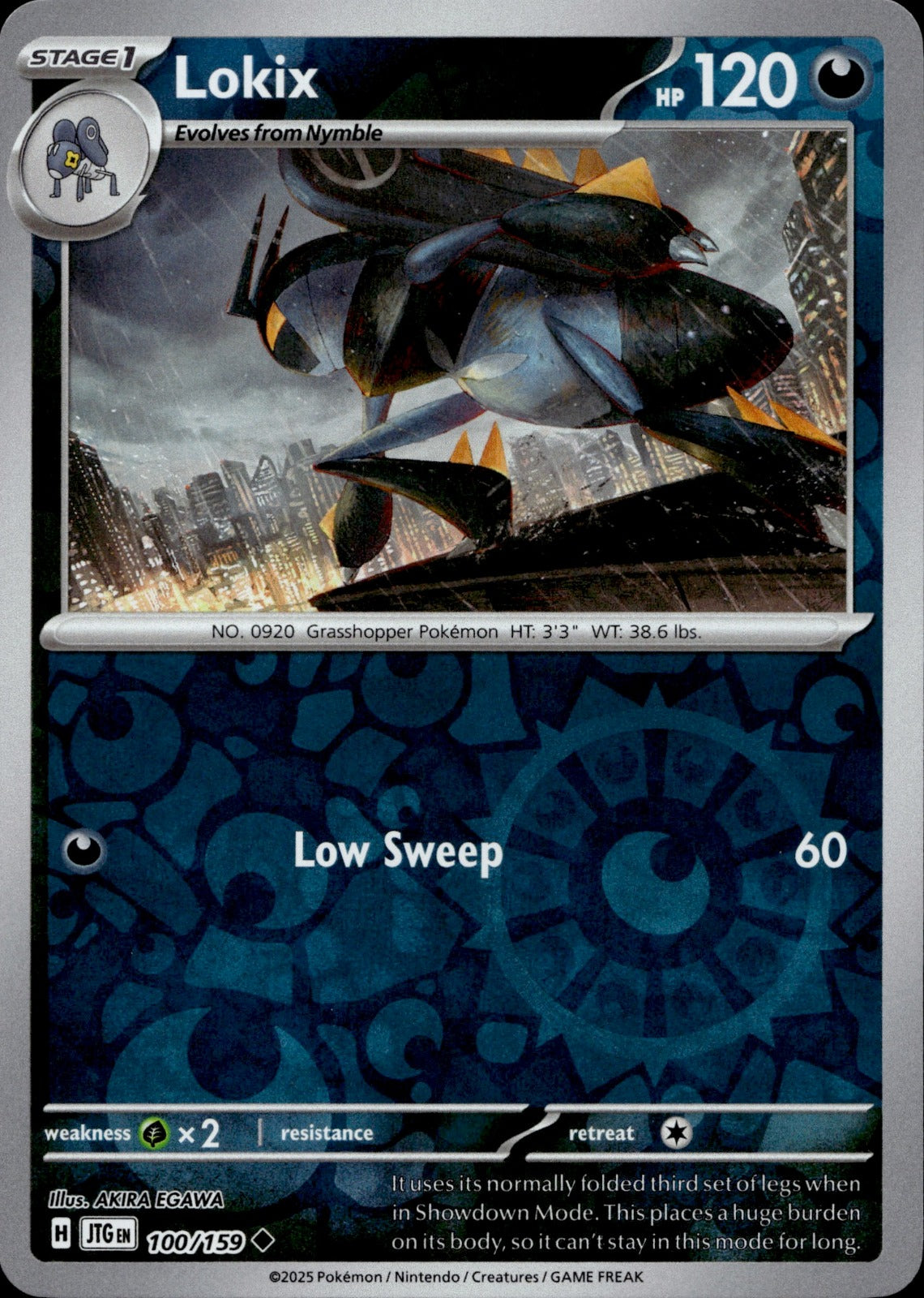 Lokix Reverse Holo Uncommon SV09: Journey Together 100/159 NM