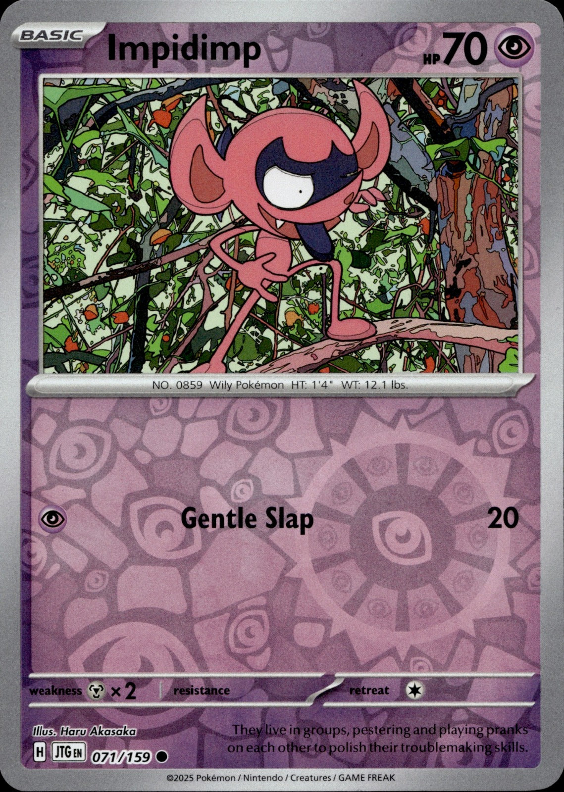 Impidimp Reverse Holo Common SV09: Journey Together 071/159 NM