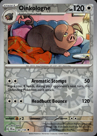 Oinkologne Reverse Holo Uncommon SV09: Journey Together 140/159 NM