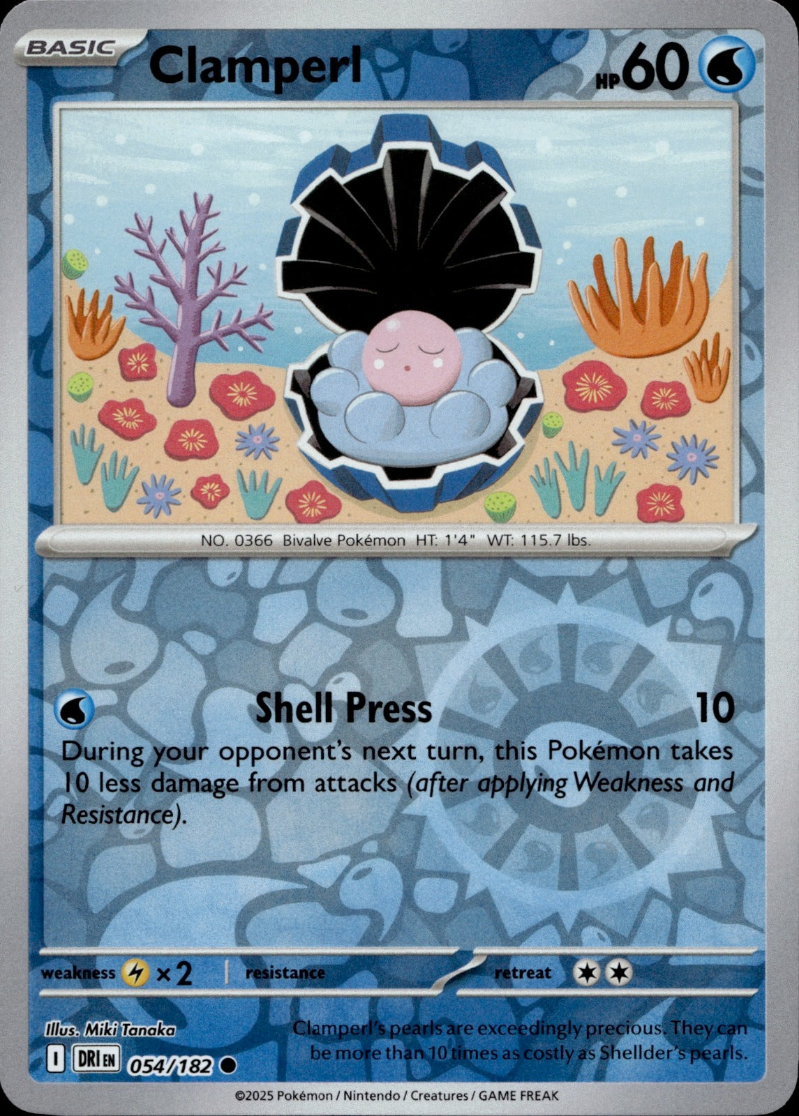 Clamperl Common SV10: Destined Rivals 054/182 NM