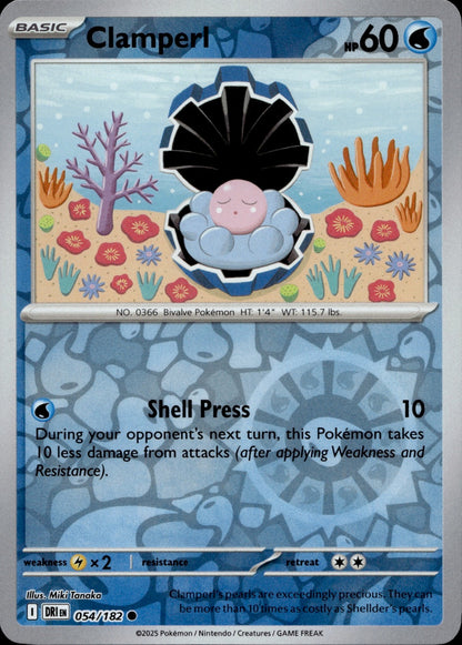 Clamperl Common SV10: Destined Rivals 054/182 NM