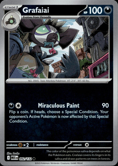 Grafaiai Common ME01: Mega Evolution 092/132 NM